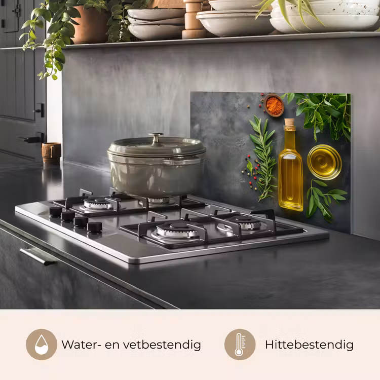 Spatscherm keuken - Mediterrane Keukenessenties — 7