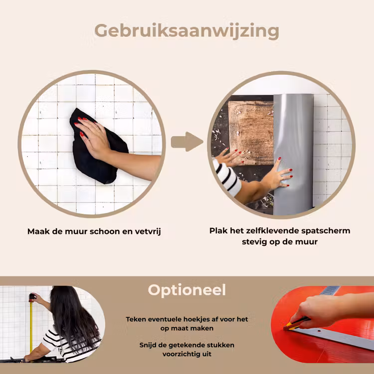 Spatscherm keuken - Stilleven met Snijplank — 8