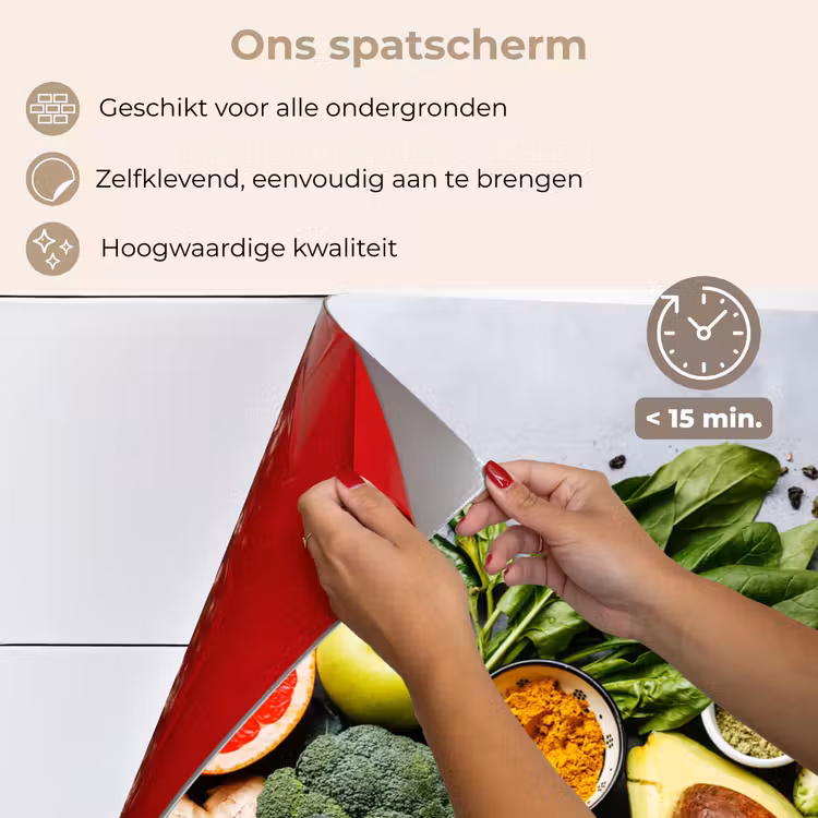 Spatscherm keuken - Symfonie van Superfoods — 4