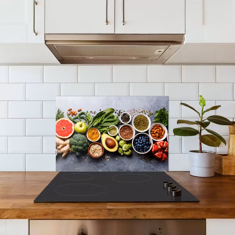 Spatscherm keuken - Symfonie van Superfoods — 6
