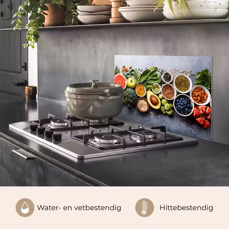 Spatscherm keuken - Symfonie van Superfoods — 7