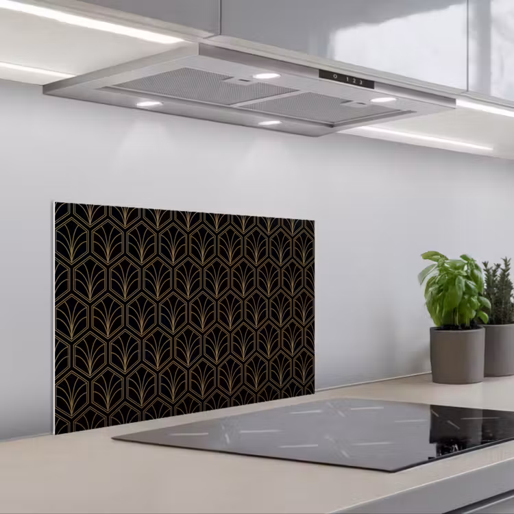 Spatscherm keuken - Pijlvorm - Waaier - Goud — 5
