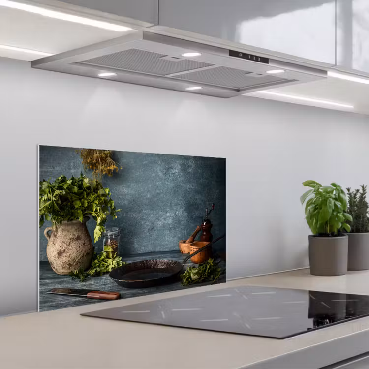 Spatscherm keuken - Stilte voor het Koken — 5