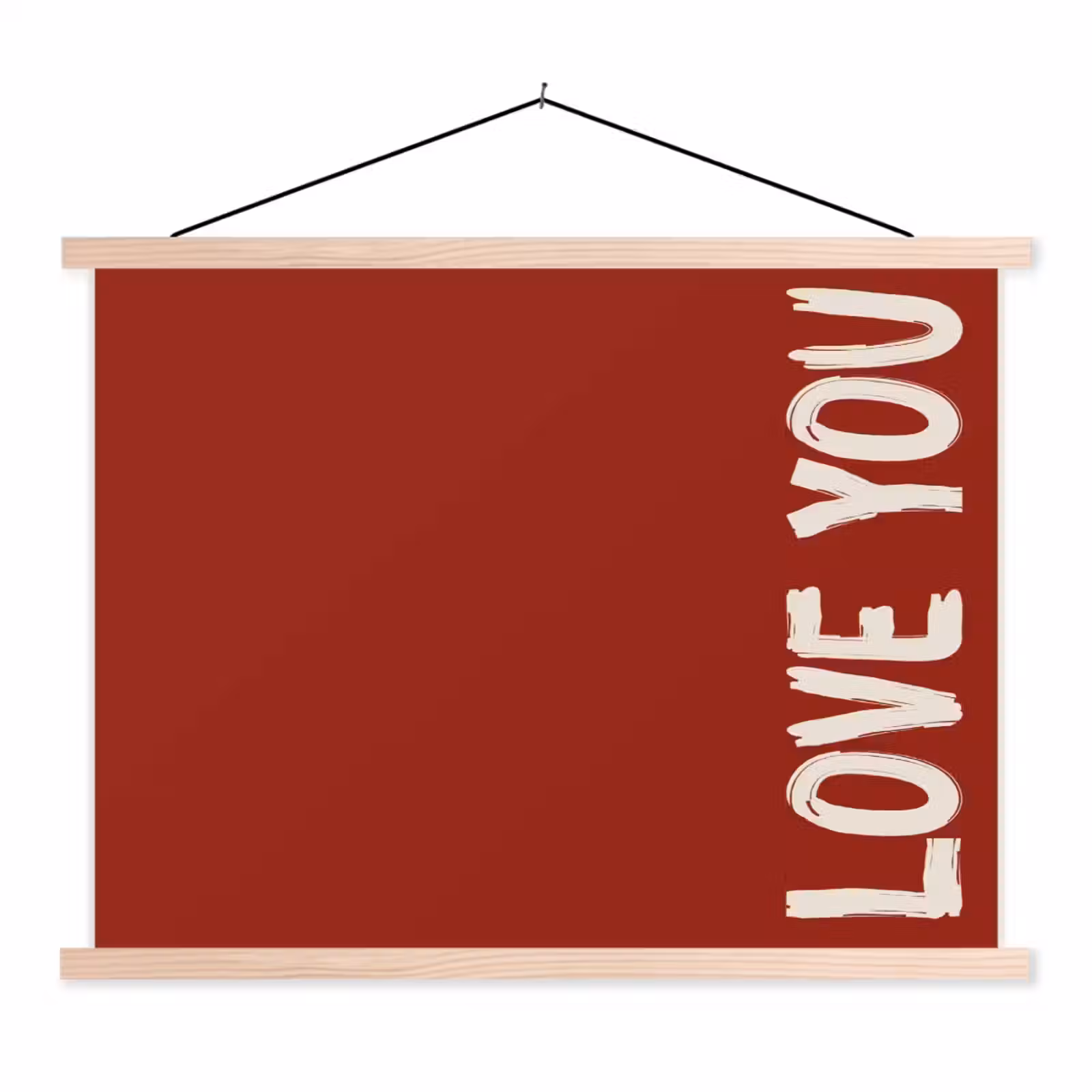 Schoolplaat - Schuin - Loveyou - Rood — 1