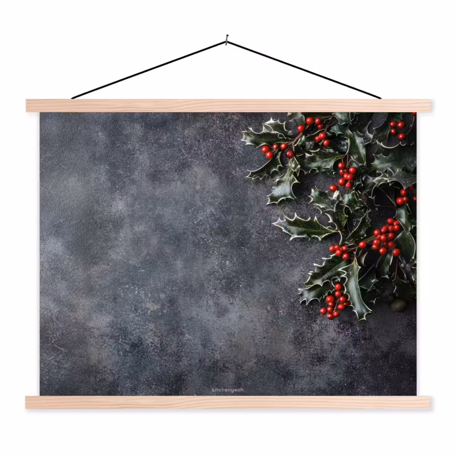 Schoolplaat - Winter - Hulst - Kerst - Beton — 1