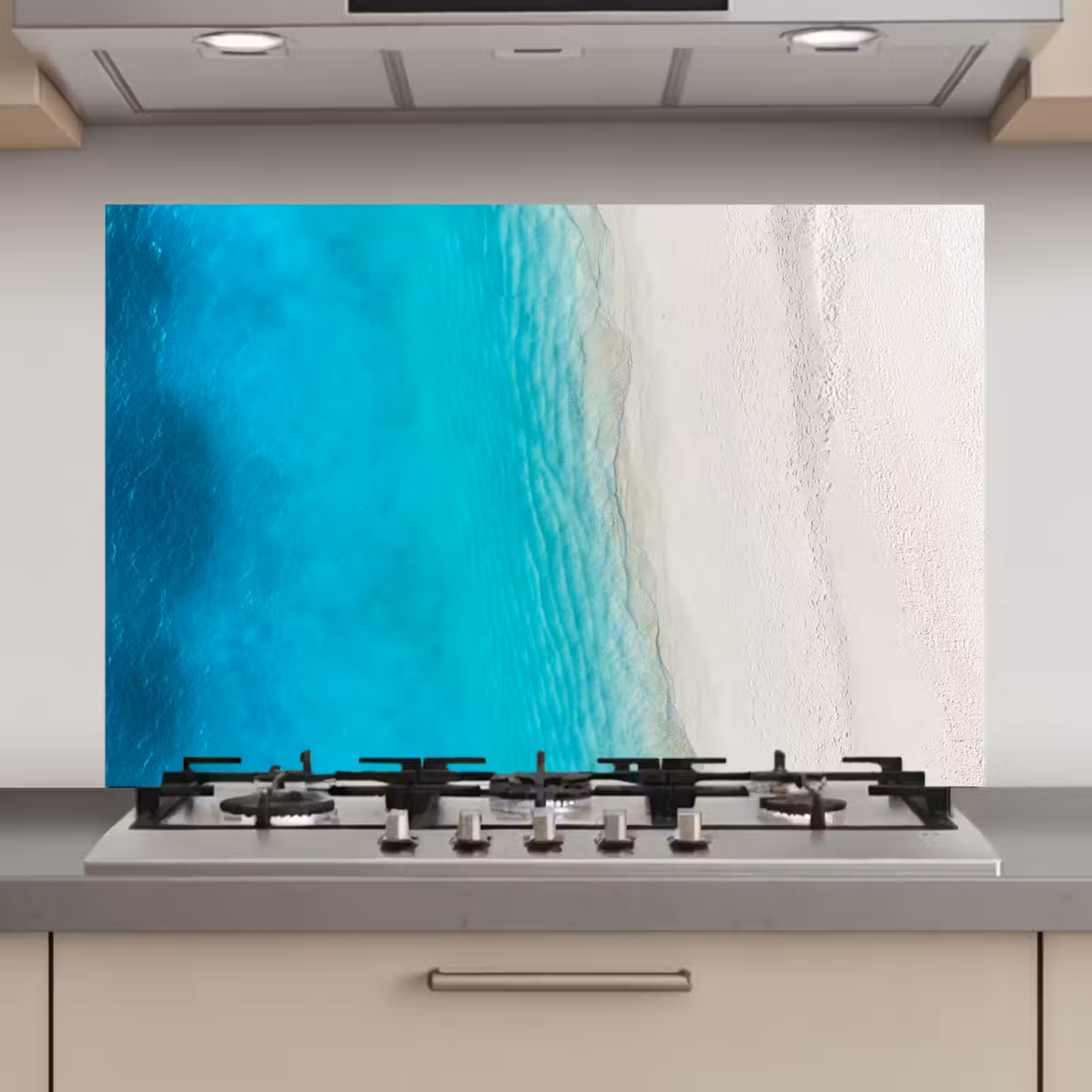 Spatscherm keuken - Landschap - Zee - Strand — 1