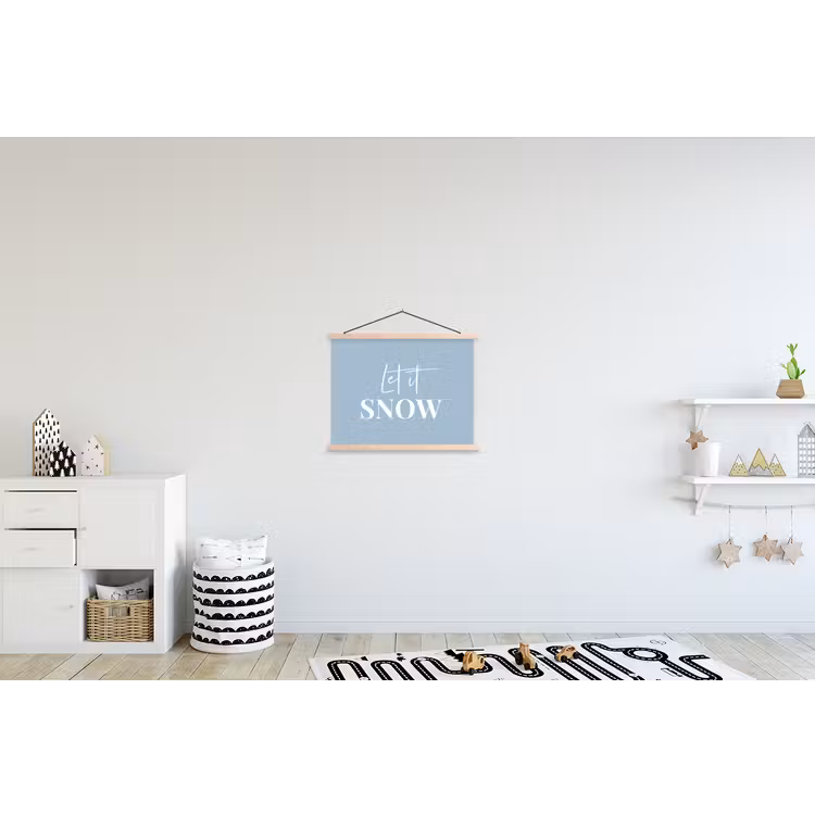 Schoolplaat - Sneeuw - Winter - Blauw - Let it snow — 3