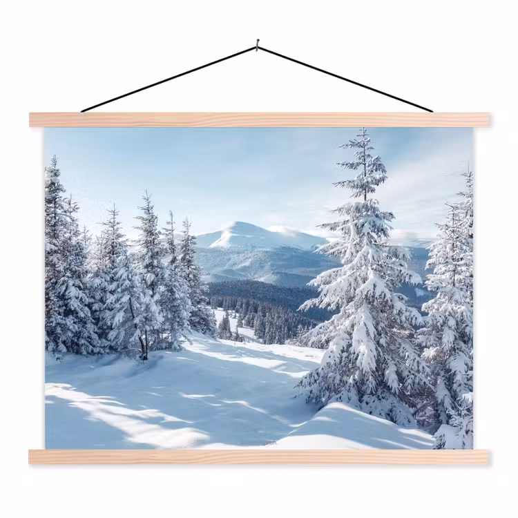 Schoolplaat - Sneeuw - Winter - Landschap - Bergen — 1