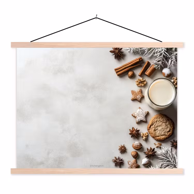 Schoolplaat - Winter - Kerst - Specerijen - Wit — 1