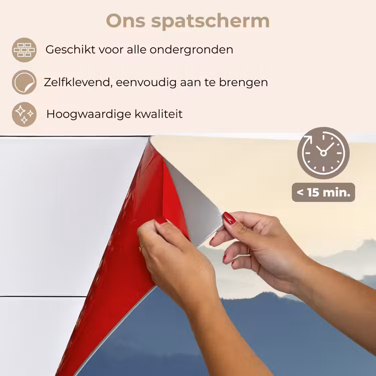 Spatscherm keuken - Landschap - Bergen - Groen - Natuur — 4