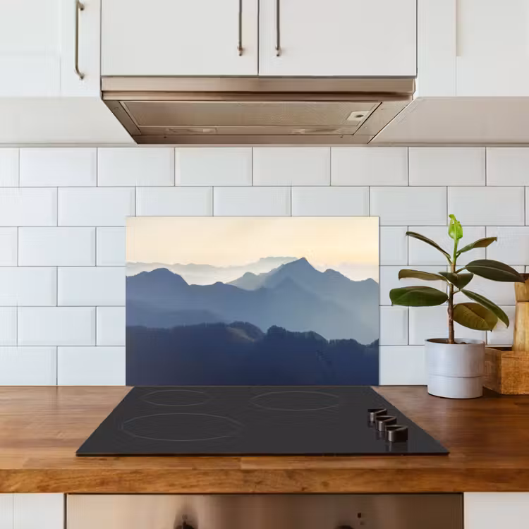 Spatscherm keuken - Landschap - Bergen - Groen - Natuur — 6