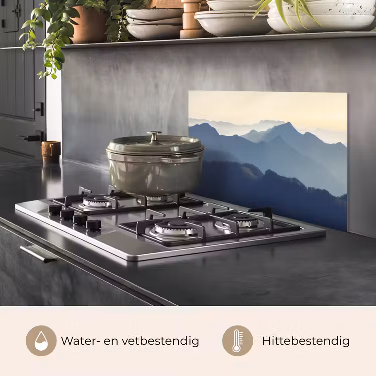 Spatscherm keuken - Landschap - Bergen - Groen - Natuur — 7
