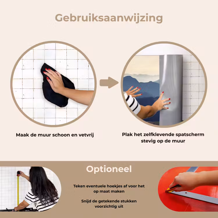 Spatscherm keuken - Landschap - Bergen - Groen - Natuur — 8
