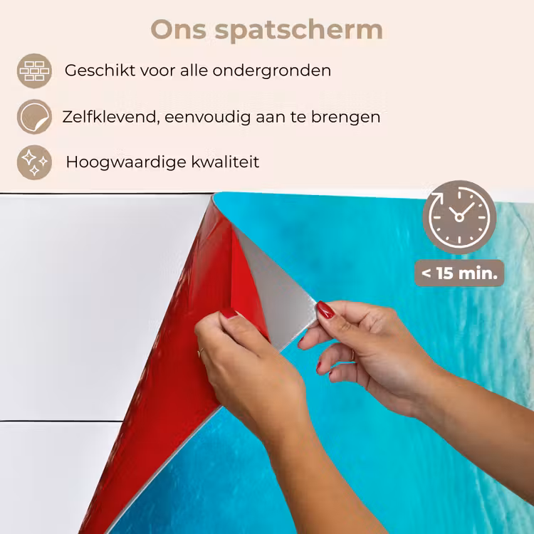 Spatscherm keuken - Landschap - Zee - Strand — 4