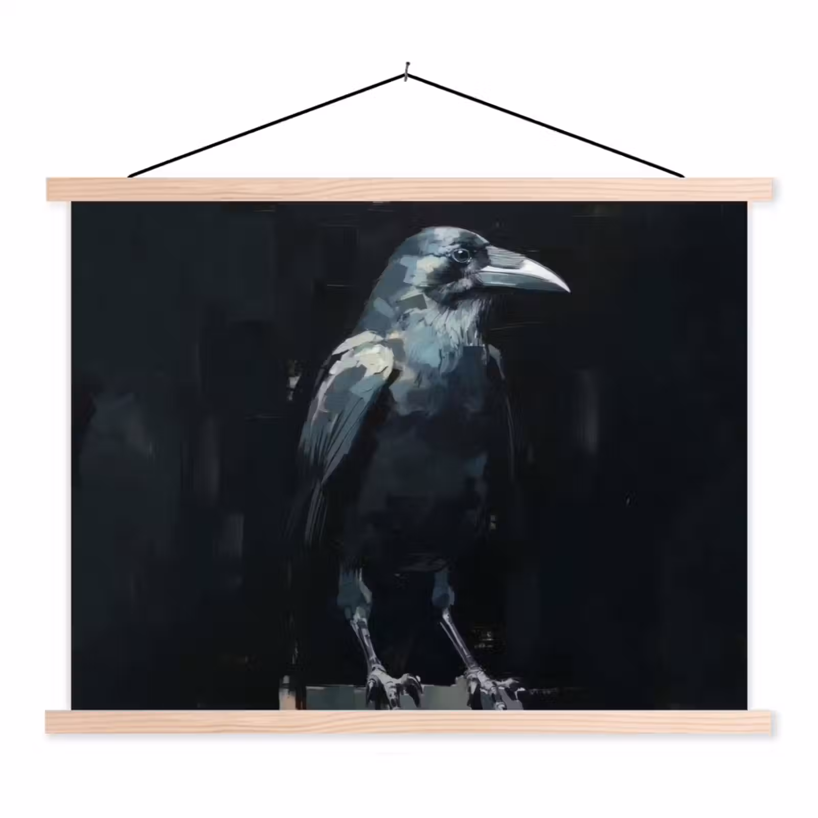 Schoolplaat - Raaf - Vogels - Zwart — 1