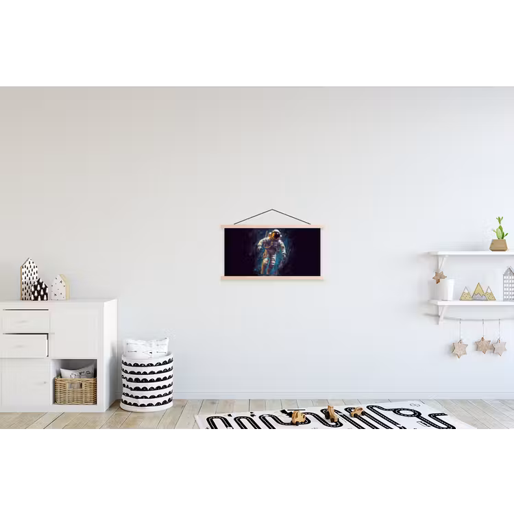 Schoolplaat - Ruimte - Neon - Astronaut - Sterren — 3