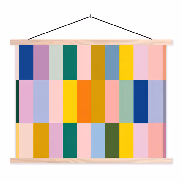 Schoolplaat - Stroken - Blauw - Patroon - Abstract — 1