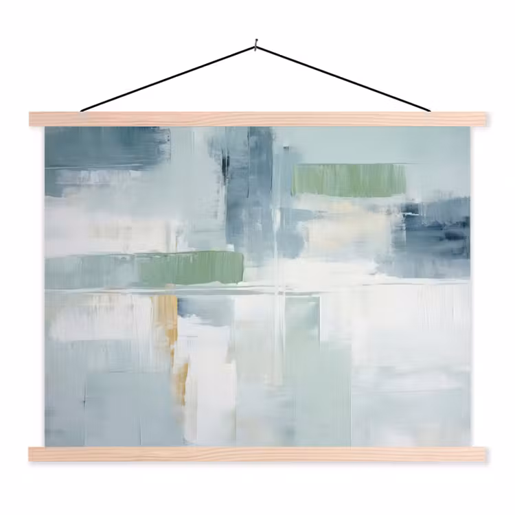 Schoolplaat - Verf - Moderne kunst - Abstract - Grijs — 1