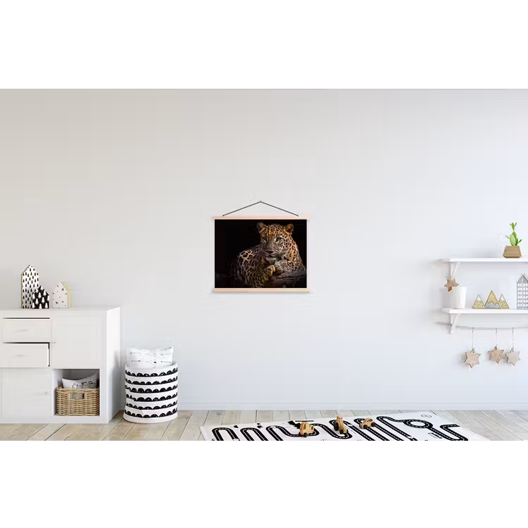 Schoolplaat - Wilde dieren - Panter - Portret - Zwart - Dieren — 3