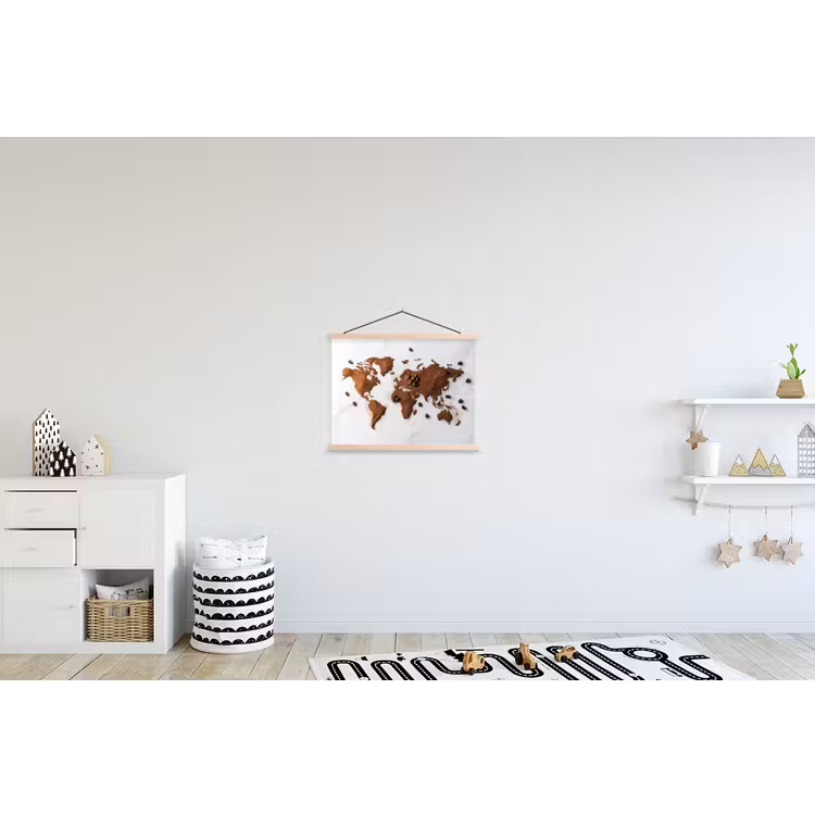 Schoolplaat - Wereldkaart - Koffie - Marmer — 3