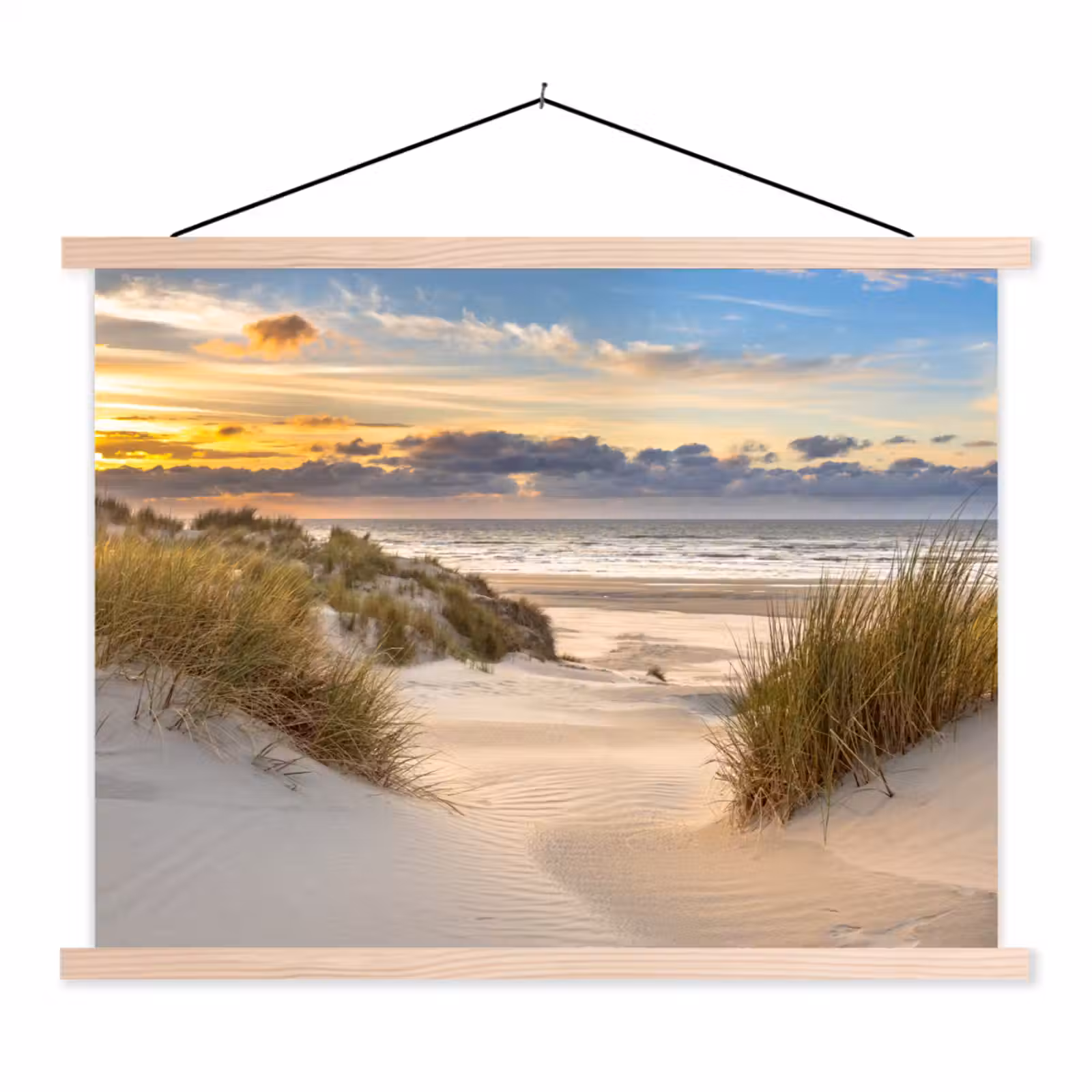 Schoolplaat - Strand - Duin - Gras - Zonsondergang - Zee — 1