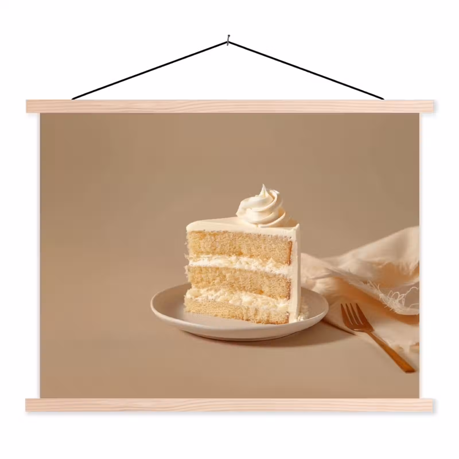 Schoolplaat - Vanilletaart - Cake - Romig — 1