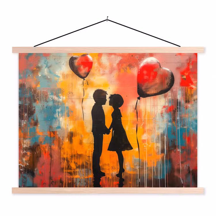 Schoolplaat - Street art - Liefde - Graffiti - Kunst - Banksy — 1