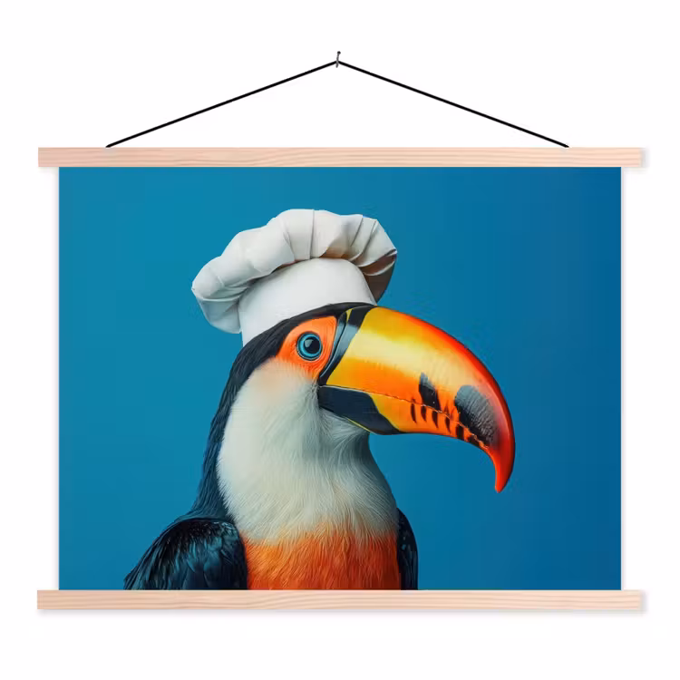 Schoolplaat - Toekan - Papegaai - Vogel - Koksmuts — 1