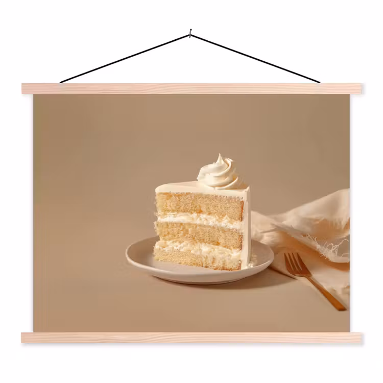 Schoolplaat - Vanilletaart - Cake - Romig — 1