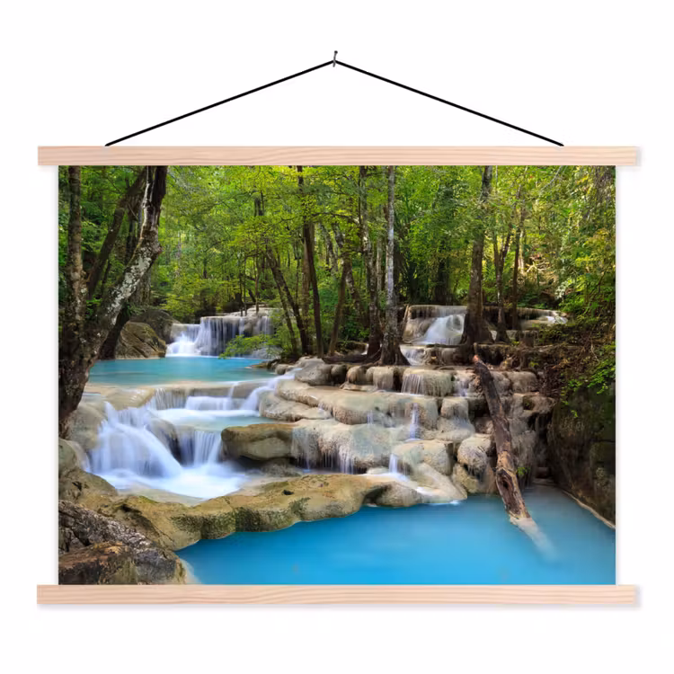 Schoolplaat - Waterval - Natuur - Rivier - Bos - Water — 1