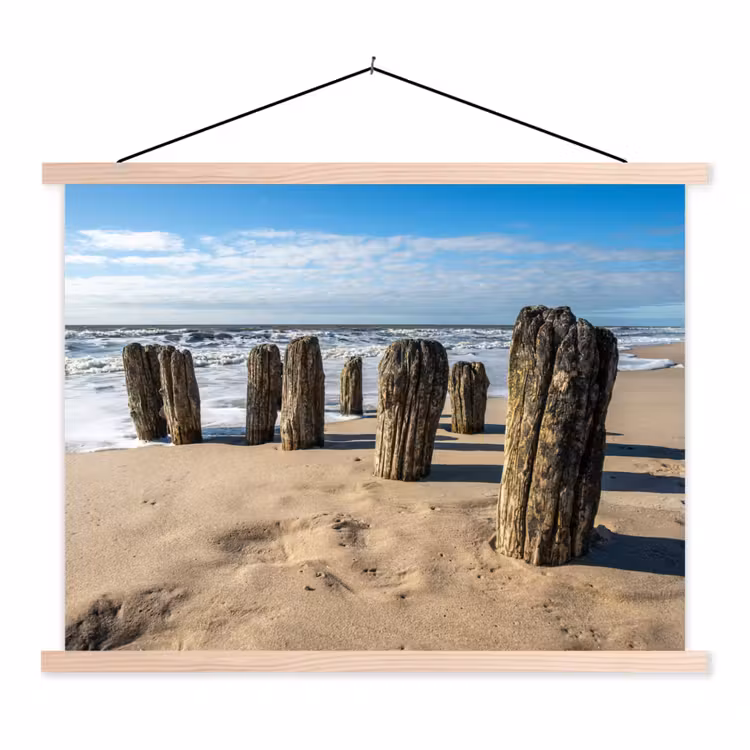 Schoolplaat - Zand - Strand - Paal - Water - Zomer — 1