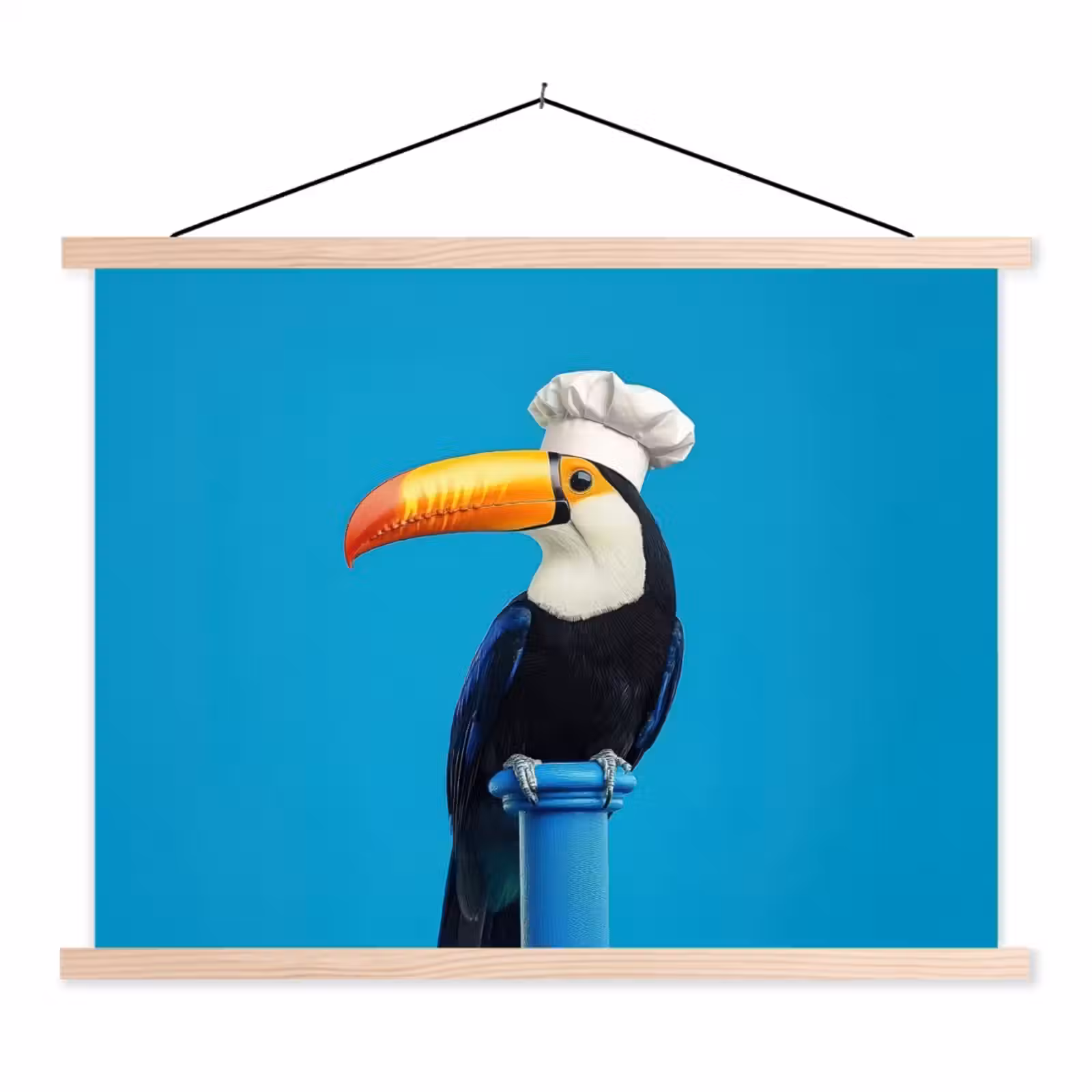 Schoolplaat - Tucan - Sokkel - Vogel - Koksmuts — 1