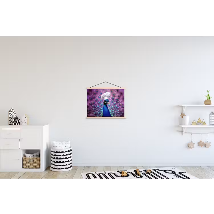 Schoolplaat - Pauw - Koksmuts - Cool - Paars — 3