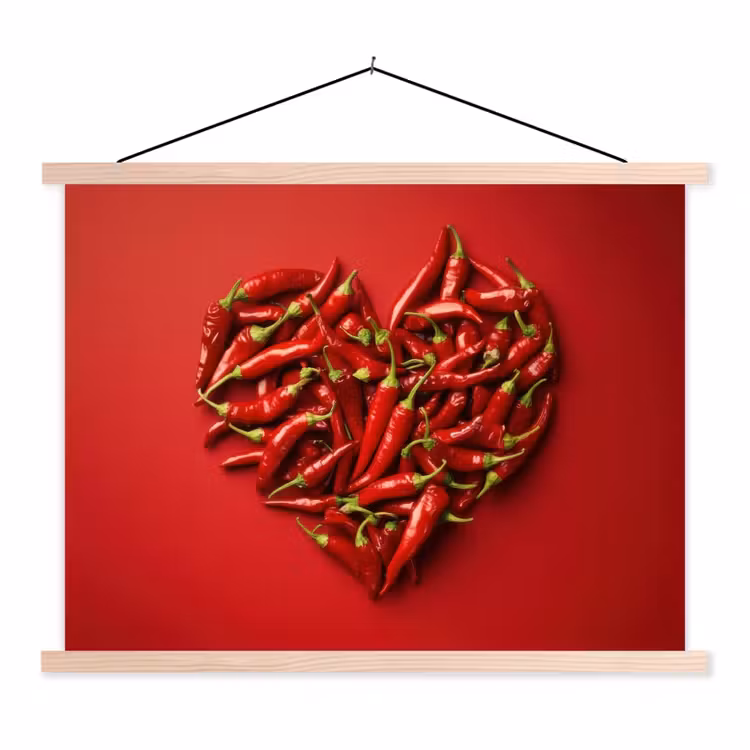 Schoolplaat - Pepers - Rood - Hart — 1