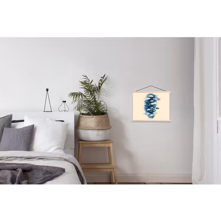 Schoolplaat - Vissen - Minimalistisch - Blauw — 2