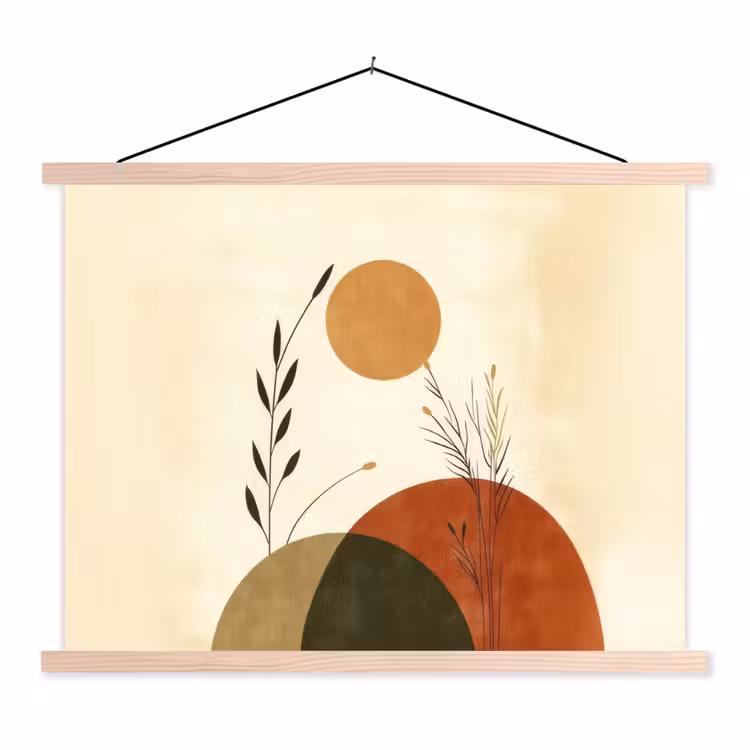 Schoolplaat - Planten - Abstract - Vormen — 1