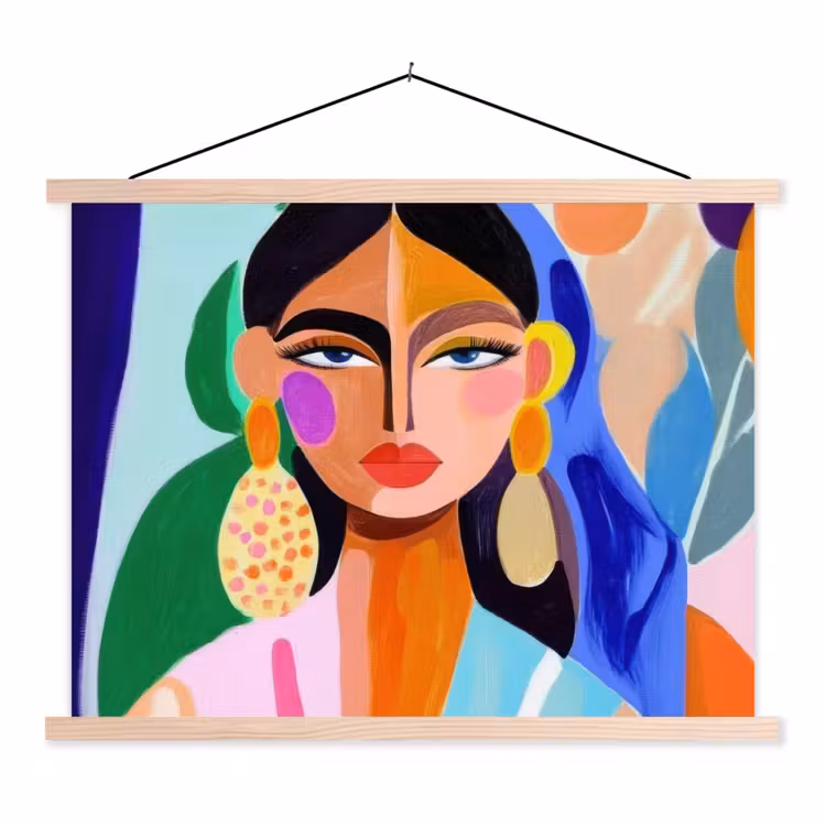 Schoolplaat - Portret - Vrouw - Modern — 1