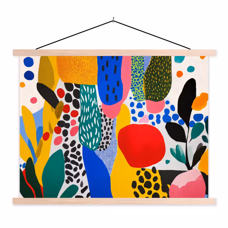 Schoolplaat - Stippen - Vormen - Modern - Kleuren — 1
