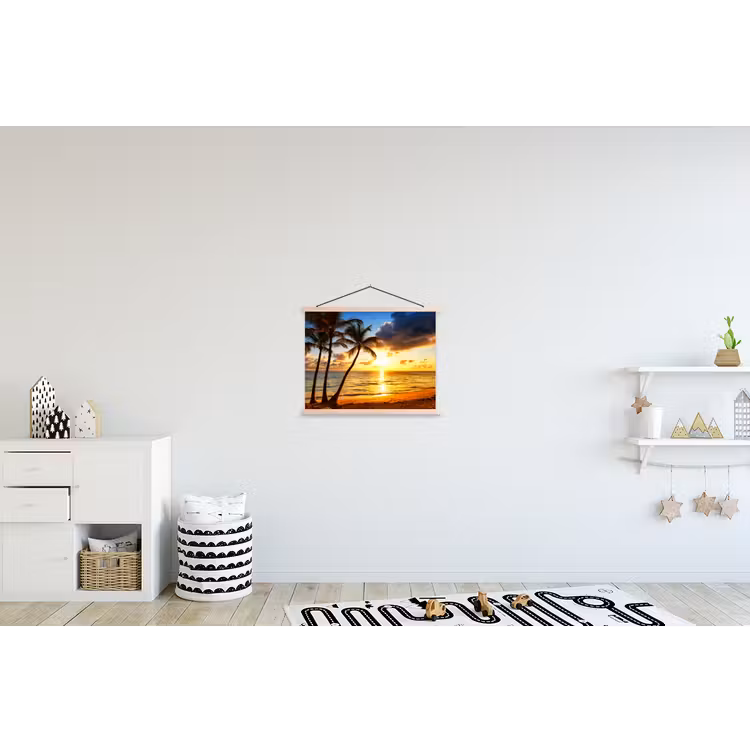Schoolplaat - Strand - Horizon - Zonsondergang - Palmboom - Zee — 3