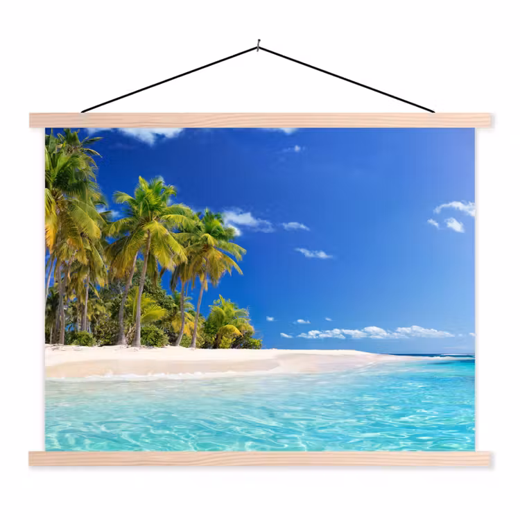 Schoolplaat - Strand - Zee - Palmboom - Zon - Zomer — 1