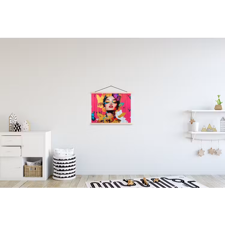 Schoolplaat - Vrouw - Abstract - Kleurrijk — 3