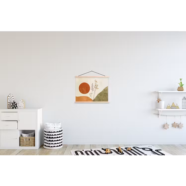 Schoolplaat - Zon - Abstract - Takken - Oranje — 3