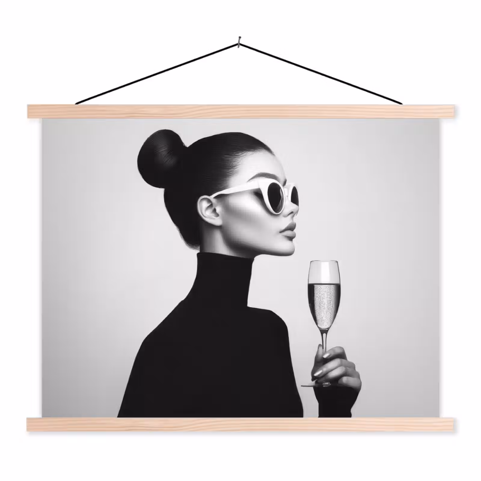 Schoolplaat - Vrouw - Champagne - Modern — 1