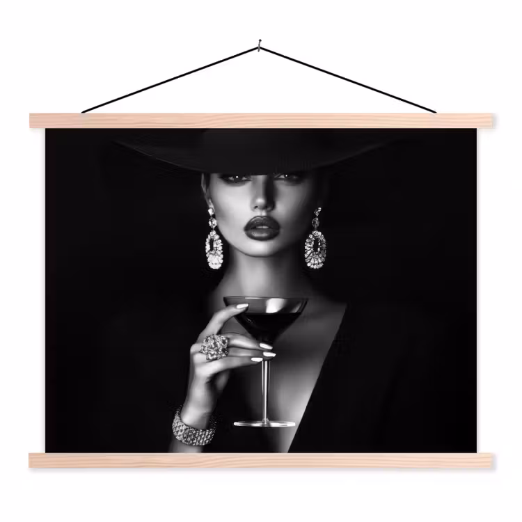 Schoolplaat - Vrouw - Cocktail - Chic — 1
