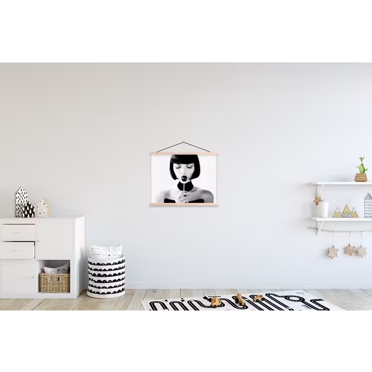 Schoolplaat - Vrouw - Lolly - Zwart - Wit — 3