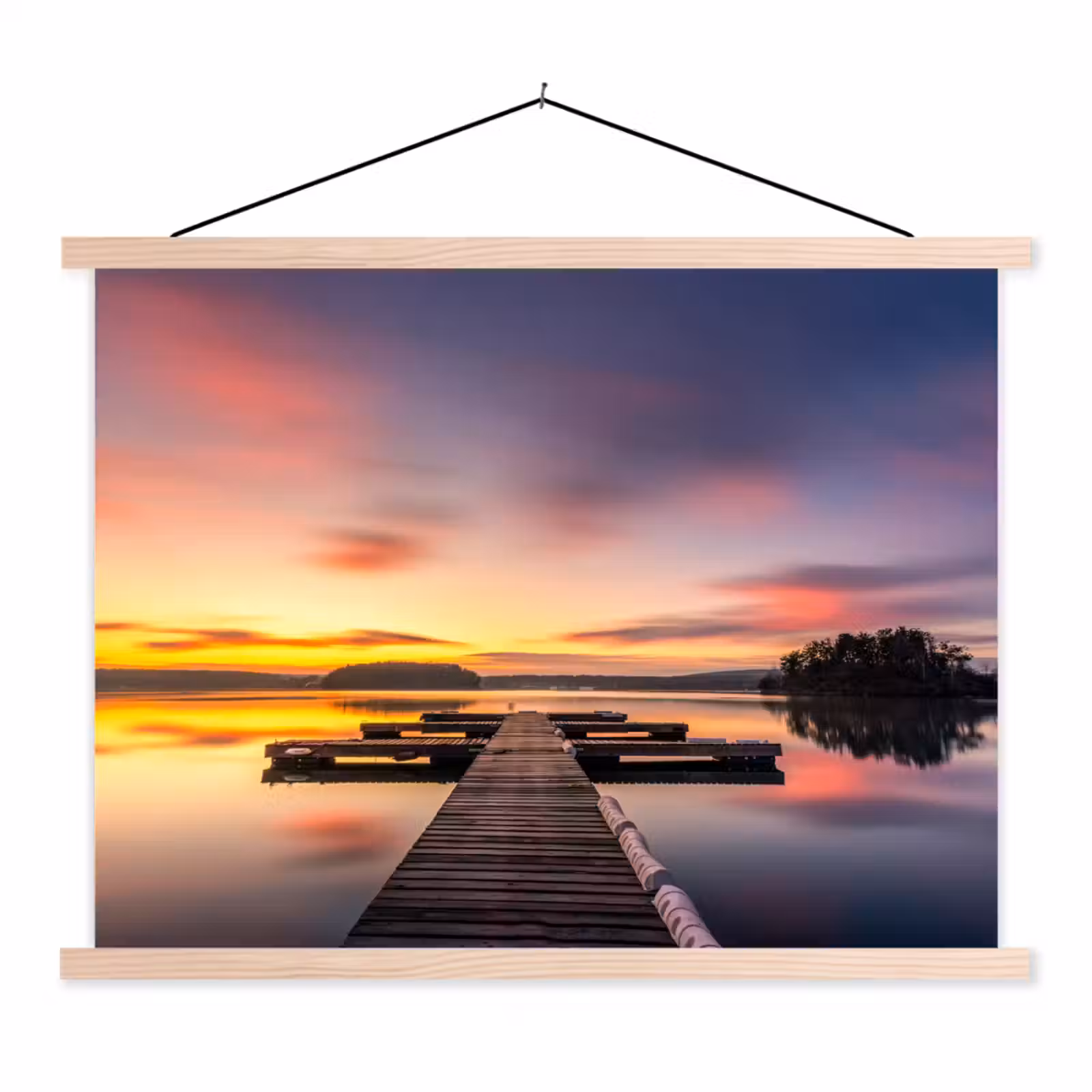 Schoolplaat - Steiger - Zonsondergang - Water - Zee - Reflectie — 1