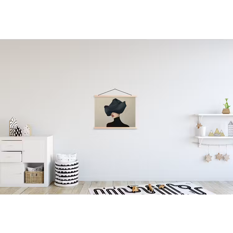 Schoolplaat - Vrouw - Groen - Hoed — 3