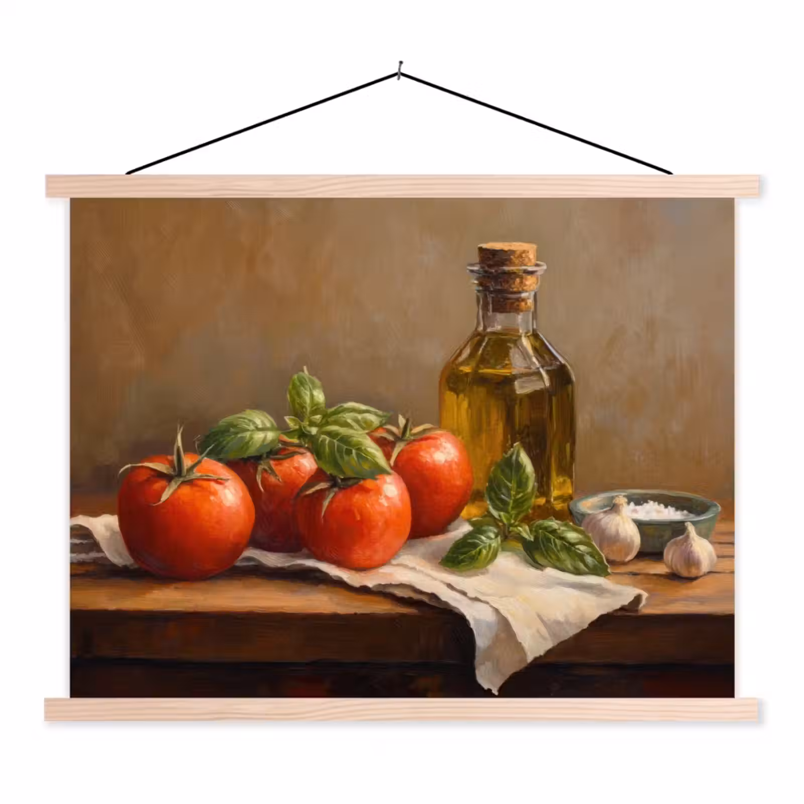 Schoolplaat - Tomaten - Olijfolie - Stilleven — 1