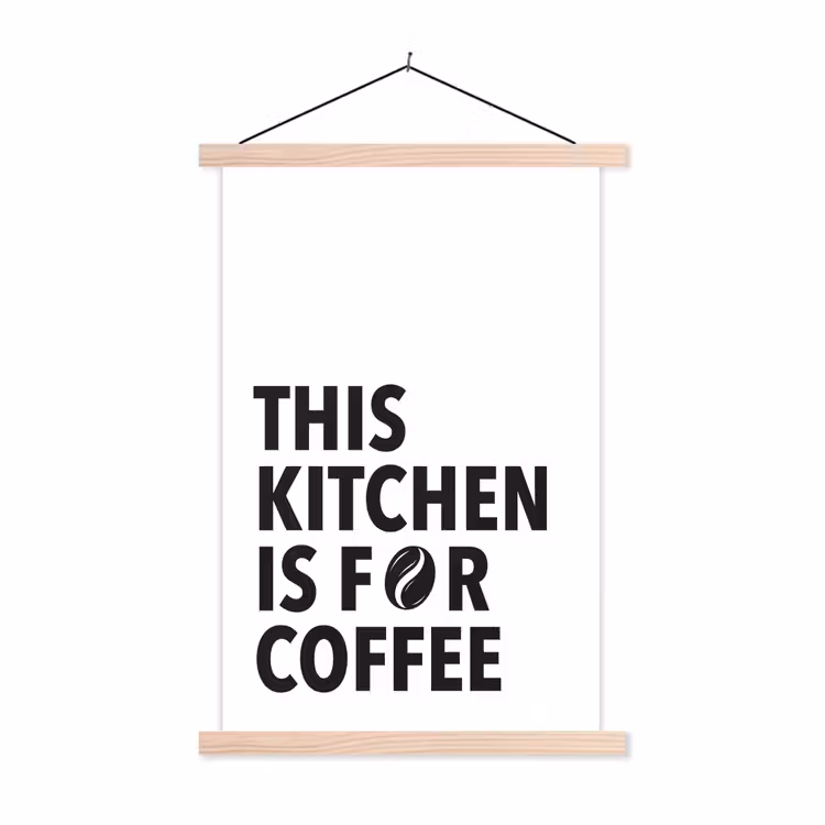 Schoolplaat - Quotes - Koffie - Bonen - Modern — 1