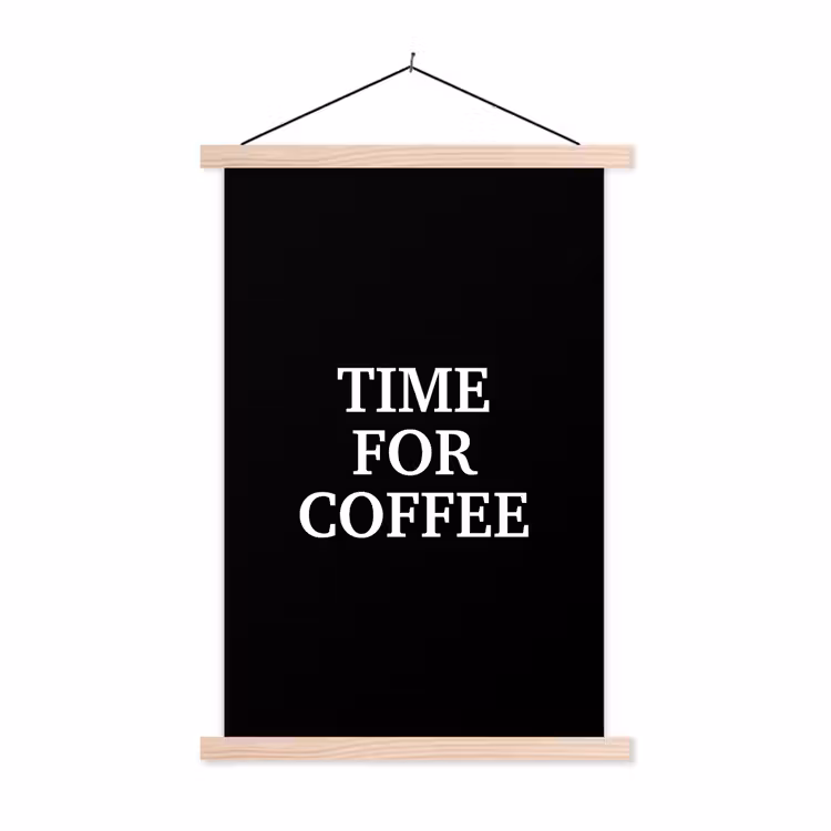 Schoolplaat - Quotes - Letters - Koffie - Zwart — 1